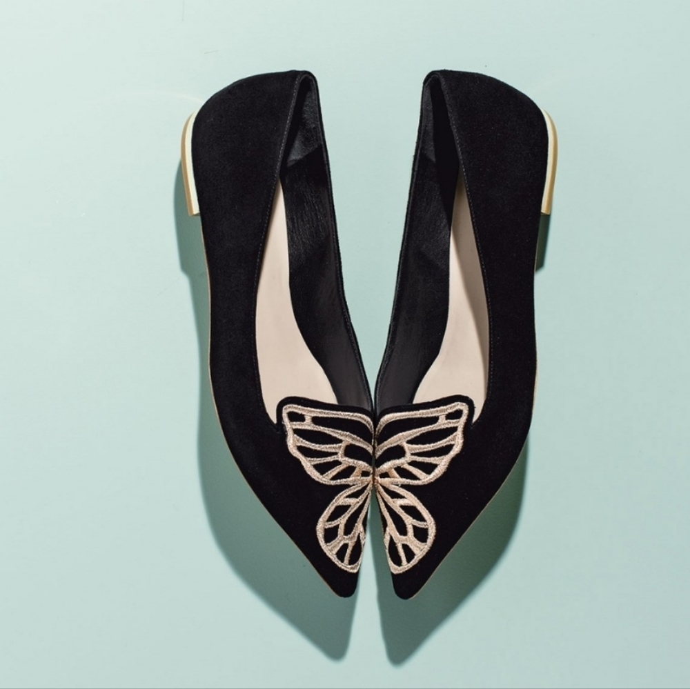 Sophia Webster Bibi butterfly flat size 40.5